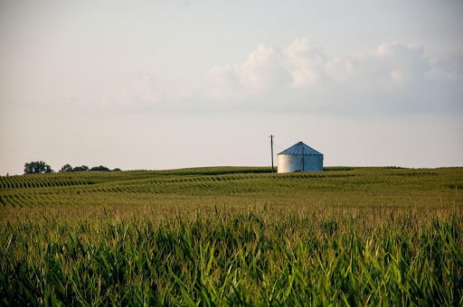 A silo on agriculturally zoned land