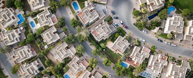 Aerial View of residential properties