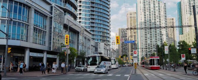 buildings in a commercial zone