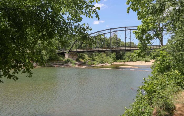 Arkansas bridge over still waters