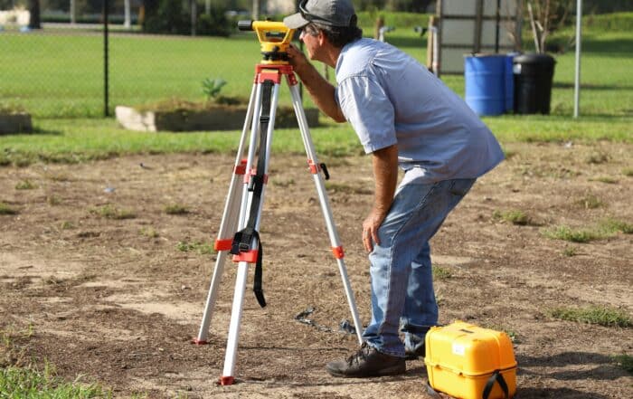 man surveying