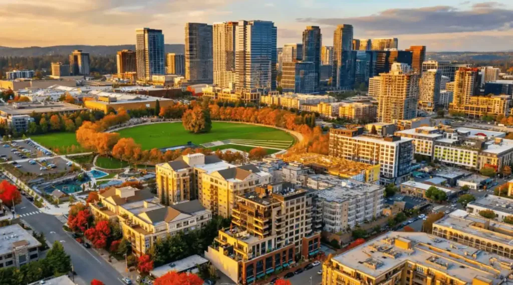 bellevue washington in autumn