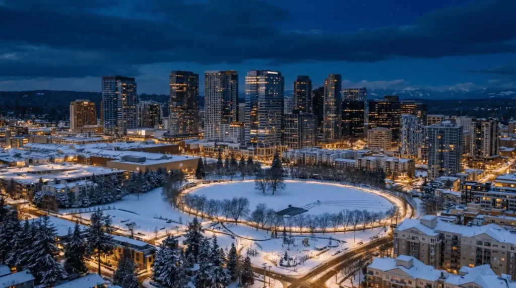 bellevue washington in winter